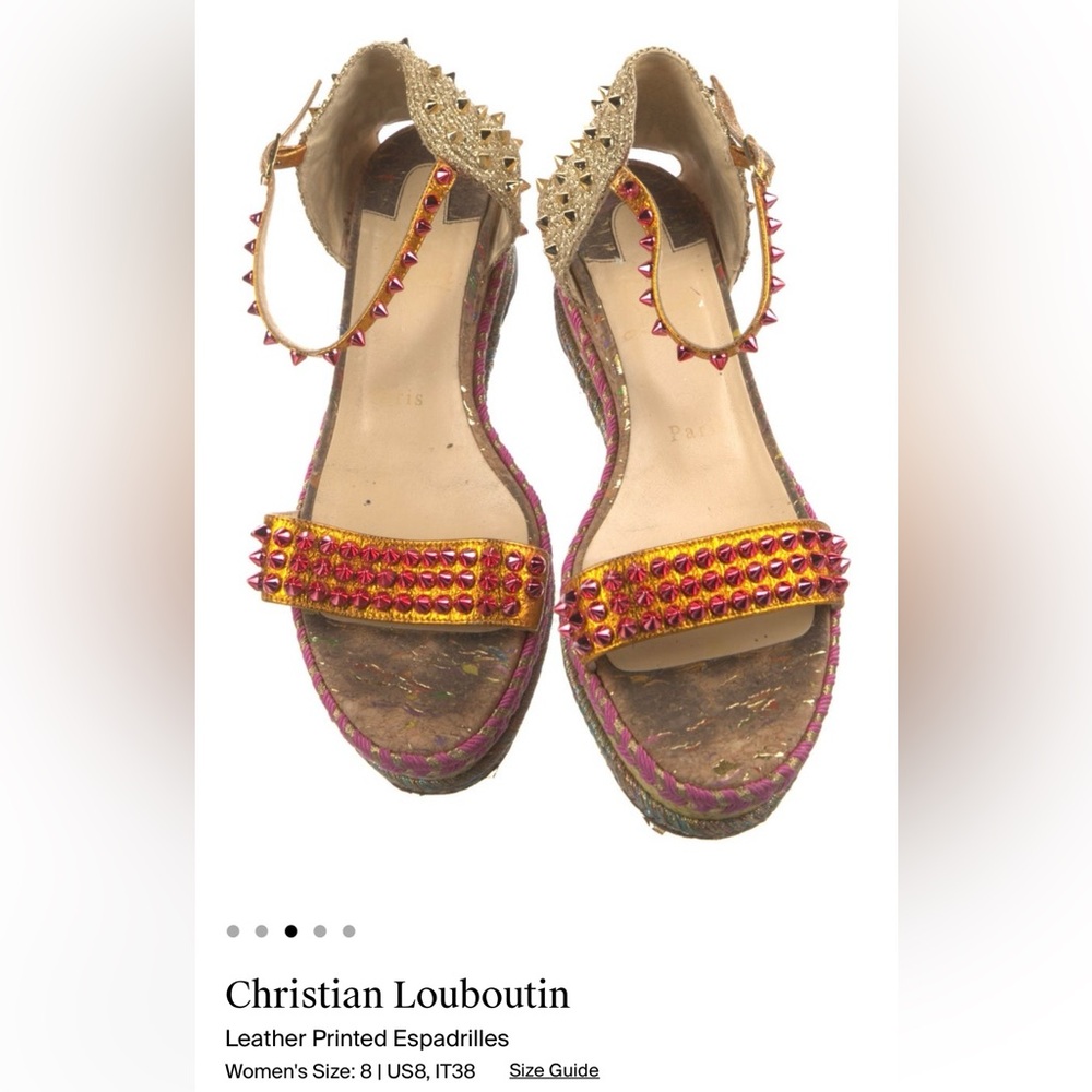 Christian Louboutin wedges-  authentic size 38
